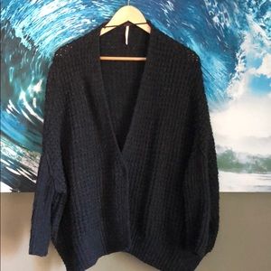 Free people cable knit cardigan